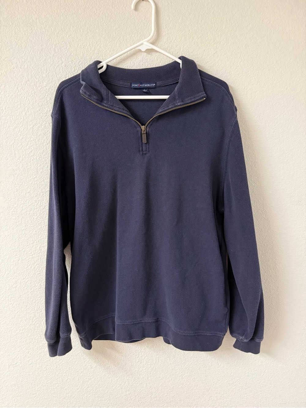 Port Authority Men's Navy Half-Zip Sweater